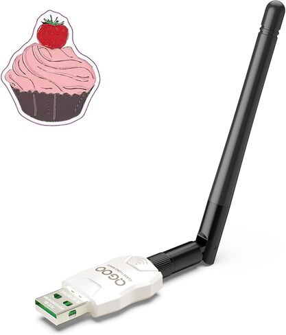 Class 1 Long Range Bluetooth Adapter for PC, QGOO USB Bluetooth Adapter for PC 5.3+EDR, Bluetooth Dongle Bluetooth Receiver Support Windows10/8.1/8/7（white-031） in Saudi Arabia