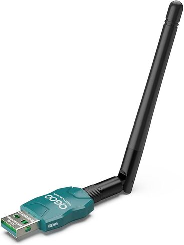 محول بلوتوث طويل المدى من الفئة 1 للكمبيوتر الشخصي، محول بلوتوث USB QGOO للكمبيوتر الشخصي 5.3+EDR، جهاز استقبال بلوتوث دونجل يدعم Windows10/8.1/8/7 (أخضر-019) in Saudi Arabia