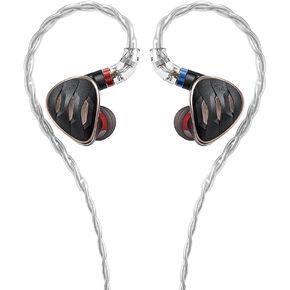 FiiO FH5s Headphone Wired Earphones 2BA+2DD High Resolution in-Ear Earbuds Strong Bass for PC/Smartphones/Players/Laptop Comes with2.5mm/3.5mm/4.4mm Swappable Plug(Black)