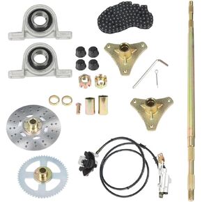 29 inch/740mm Rear Live Axle Kit with Brake Assembly & Chain Replacement for Drift Trike Go Kart 50cc 70cc 90cc ATV Quads
