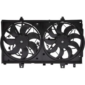 SCITOO 620-472 Electric Radiator Condenser Engine Dual Cooling Fan Fit for 2014-2018 for Nissan for Rogue