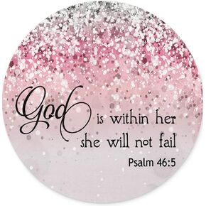 Good is Within her She Will not Fail Mousepad Non-Slip Rubber Gaming Mouse Pad Round Mouse Pads for Computers Laptop