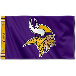 Minnesota Vikings Printed Header 3x5 Foot Banner Flag