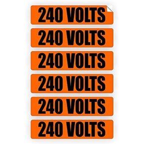 240 Volts Voltage & Conduit Markers | Stickers | Decals | Labels Electrical 6X