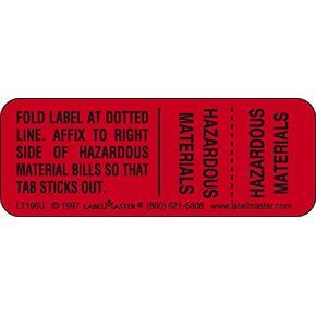Labelmaster LT196U Hazmat Shipping Paper Tab (Pack of 500)