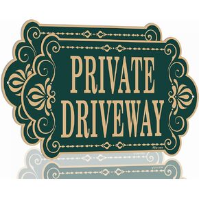 Private Driveway Signs 12" x 8" Private Drive Signs No Trespassing Sign Private Road Signs Private Signs Metal Reflective Sturdy Rust Aluminum Weatherproof Sturdy Easy to Install Outdoor 2 Pack