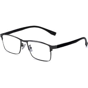 Natural Crystal Stone Lenses Reading Glasses with Clear Real Glass Lenses Blue Light Blocking & UV Protection IF3980