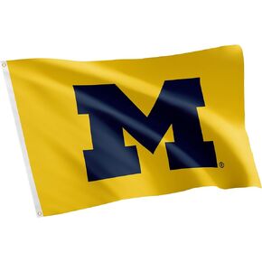 Desert Cactus University of Michigan Flag Wolverines UM U of M Flag Banners 100% Polyester Indoor Outdoor 3x5 feet Flags (Design 2)