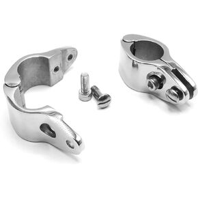 Bimini Top Hinge Rail Mount, 2 PCS Marine Boat Jaw Slide Stainless Steel 7/8" Hardware