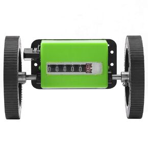 Roller Type Meter Counter, 6 Digits Meters Rolling Mechanical Length Counter for Measuring Textile, Printing, Artificial Leather
