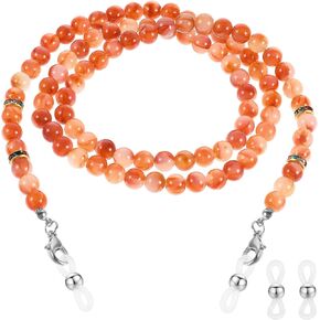 Women Acrylic Beaded Eyeglass Strap Holders, Eyewear Retainer Accessory Chain Sunglasses Lanyard Mask Holder