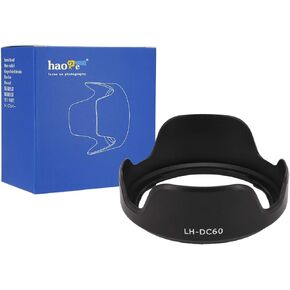 Haoge Bayonet Lens Hood for Canon PowerShot SX1 is, SX10 is, SX20 is, SX30 is, SX40 HS, SX50 HS, SX530 HS Camera Replaces Canon LH-DC60