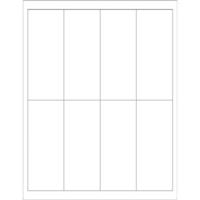 Top Pack Supply Rectangle Laser Labels/Stickers, 2' x 5', White, (800 Labels Per Case)