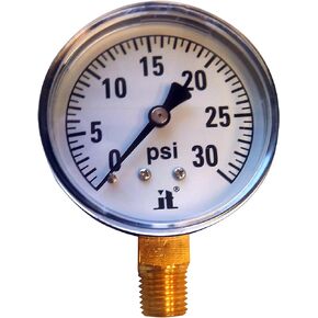 Zenport DPG30 Zen-Tek Dry Air Pressure Gauge, 30 PSI
