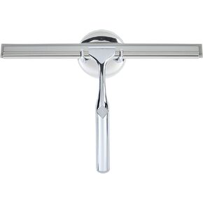 Better Living Products 17620 Deluxe XL Shower Squeegee, 12-Inch Silicone Blade, Brushed Nickel