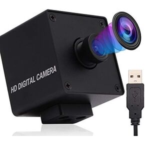 8mp USB Camera for Computer Wide Angle PC Camera 180degree Fisheye Lens Webcam Mini UVC USB2.0 Web Camera IMX179 USB with Camera 4K USB Security CCTV Camera for Raspberry Pi Mac Jetson Nano