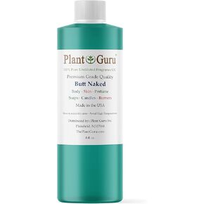 Plant Guru Butt Naked Fragrance Oil 8 fl. oz. - Aromatherapy, Scented Oil for DIY Soap, Candles, Bath Bombs, Reed Diffusers, and More