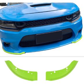 Hoolcar Front Bumper Lip Splitter Protector Front Shovel for 2015-2021 Dodge Charger SRT, Exterior Accessories, Green