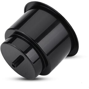 Automotive Cup Holders, Universal Plastic Cup Holder Insert 4 In Marine Cup Holder Drain Hole Marine Boat Cup Holder White/Black (Black)