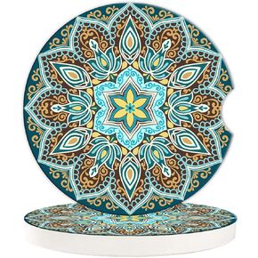 قاعدة أكواب السيارة الغريبة لحاملات الأكواب، 2 عبوة من السيراميك الماص للسيارة، قاعدة حامل أكواب الكائنات الفضائية الخضراء للنساء والرجال، 2.56 بوصة مع فتحة الإصبع وقاعدة الفلين لمعظم السيارات الداخلية in Kuwait