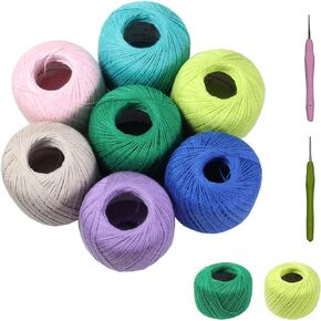 golo Cotton Cone Yarn 8/2 Yarn for Knitting: Carpet, Tapestry, Rug, Blanket or Pattern Yarn for Embroidery Black Yarn