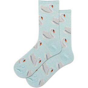 Hot Sox Womens Swans Crew Socks