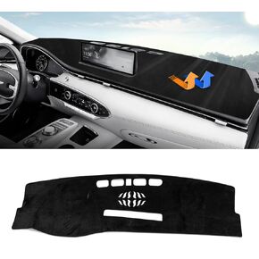 Autorder Dashboard Cover Mat for 2022 2023 2024 Genesis GV70 Accessories Dash Cover Upgrade Velvet Dash Mat Sunshade Glare UV Rays Protector