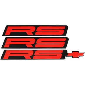 Replacement for 82-92 Camaro RS Rocker Panel & Rear Bumper Emblem Set of 9192RSRED (Blue)