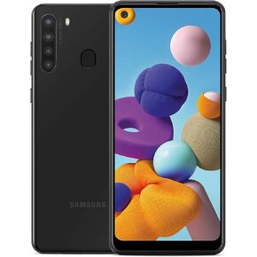 Samsung Galaxy A21 A215U 6.5" Infinity Display 32GB Android Smartphone (Black, New GSM Unlocked)