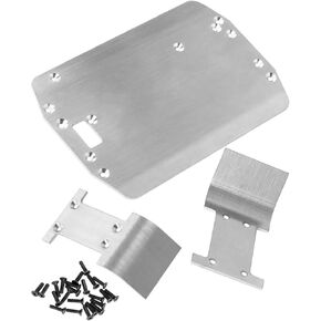 RC Stainless Steel Chassis Armor Crash Protection Upgrades Part,Chassis Armor Skid Plate for 1/18 LaTrax Teton Desert Prerunner Rally.