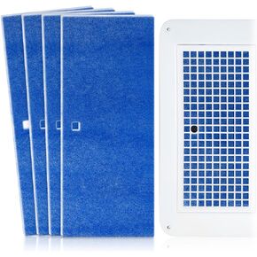 6" x 14" RV AC Filter Air Filter Unit Compatible with Coleman Mach Air Conditioner - 2 Pack Replacement RV Filter Merv 6 AC Unit with Center Square Hole for Camper Motorhome Grille Vent, Blue