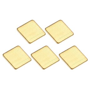 DMiotech 5 Pack 12 x 12 x 1mm IC Chips Heatsink Copper Pad Thermal Kit Cooler Shim for PC Laptop