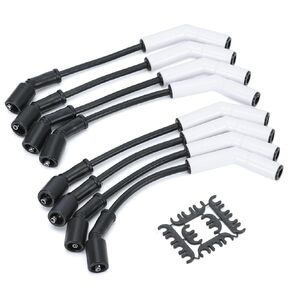 Spark Plug Wire Set for GM LS3/LS4/LS7/LT Engines 9070C Extreme 9000 Ceramic Spark Plug Boot Ignition Wire/Cable Kit