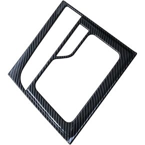 ruihe Carbon Fiber Color Car Gear Shift Knob Console Panel Trims Cup Holder Frame Cover Compatible with Fit for Hyundai Elantra 2021 2022 2023 2024 EPB Version