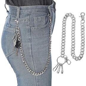 GALPADA Pants Chain for Men Decor Wallet Chain Mens Jeans Pant Chain Punk Goth Key Chain