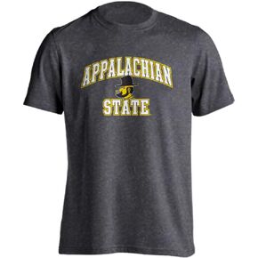 Appalachian State Mountaineers Classic Arch Mascot Yosef Basic Collegiate Short Sleeve T-Shirt