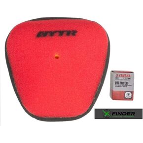 Yamaha Original OEM GYTR 2014-2018 Yamaha YZ250F, 2014-2017 Yamaha YZ450F GYTR High-Flow Air filter with Original Yamaha OEM Oil Filter