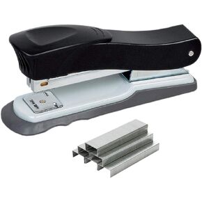 Bira Metal Half-Strip Stapler + 1000 Standard Staples (1/4" Length), 20 Sheet Capacity