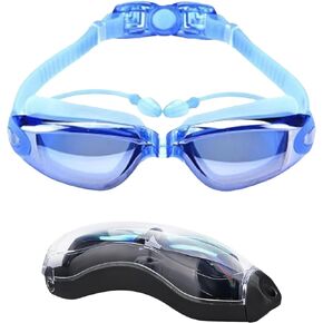 Silicone Swimming Goggles, Anti Fog & UV Protection, Perfect Seal, Suitable for Adult Men and Women Water Sports.