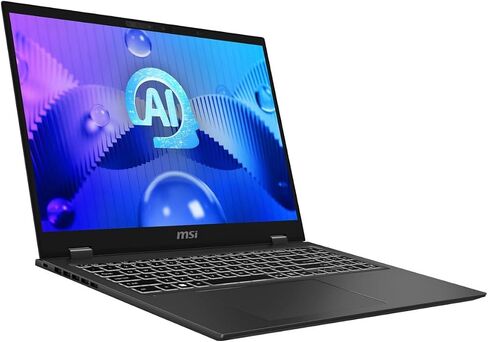كمبيوتر محمول MSI Prestige 16 AI Evo، شاشة 16 بوصة QHD+، Core Ultra 9 185H (حتى 5.1 جيجاهرتز)، 16 جيجابايت DDR5، 512 جيجابايت NVMe SSD، WiFi 7، لوحة مفاتيح بإضاءة خلفية، لوحة مفاتيح، RJ45، TB 4، HDMI، قارئ بطاقة SD، PDG كابل اتش دي ام اي، ويندوز 11 برو in Saudi Arabia