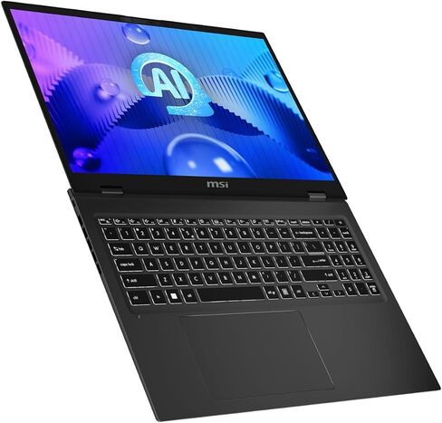 كمبيوتر محمول MSI Prestige 16 AI Evo، شاشة 16 بوصة QHD+، Core Ultra 9 185H (حتى 5.1 جيجاهرتز)، 16 جيجابايت DDR5، 512 جيجابايت NVMe SSD، WiFi 7، لوحة مفاتيح بإضاءة خلفية، لوحة مفاتيح، RJ45، TB 4، HDMI، قارئ بطاقة SD، PDG كابل اتش دي ام اي، ويندوز 11 برو in Saudi Arabia