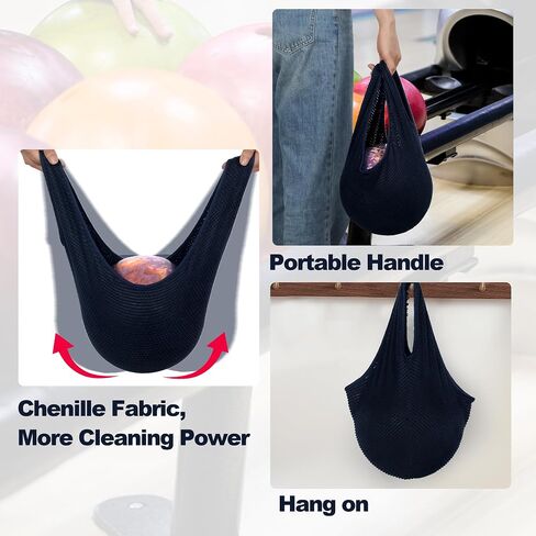 Bowling Seesaw Bag,Chenille Bowling Polisher Bag,Bowling Ball Cleaner Holder Bags,Bowling Cleaner Bag for Bowling Ball Cleaning in Saudi Arabia