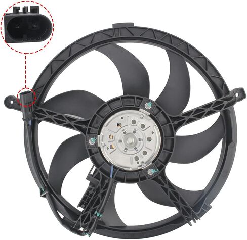 AUTOKAY Radiator Cooling Fan Assembly, Dual Radiator and Condenser Fan Assembly for Mini Cooper 2007-2016 Cooper Paceman L4 1.6L in Saudi Arabia