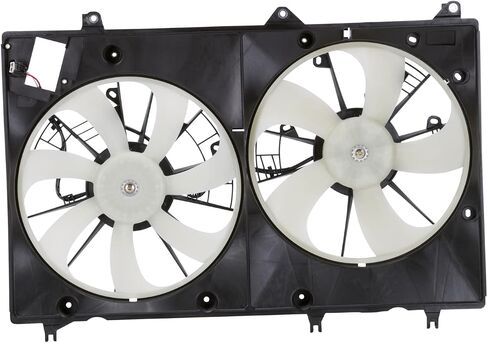 TYC 622010 Toyota Highlander Driver Side Replacement Radiator/Condenser Cooling Fan Assembly, Black in Saudi Arabia