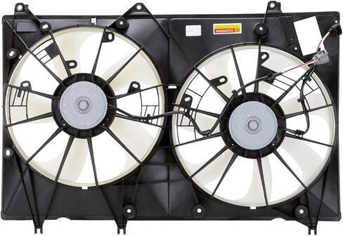 TYC 622010 Toyota Highlander Driver Side Replacement Radiator/Condenser Cooling Fan Assembly, Black in Saudi Arabia