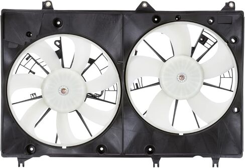 TYC 622010 Toyota Highlander Driver Side Replacement Radiator/Condenser Cooling Fan Assembly, Black in Saudi Arabia