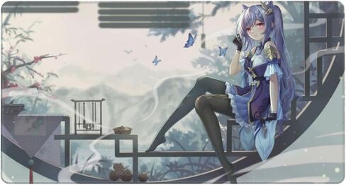 Anime Mouse pad Anime Girl Kawaii Large Gaming Mouse pad Desk mat Beautiful Pictures Heroes in Comics Comfortable Gaming Experience Good Materials Workmanship 6（15.7"*29.5"） 6(F) in Saudi Arabia