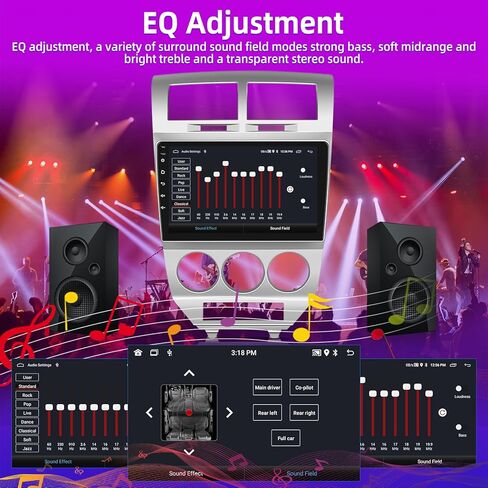 [2+64G] راديو سيارة Android 13 لسيارة Dodge Caliber 2007-2012 - تشغيل لاسلكي وAndroid Auto - راديو بشاشة لمس 10.1 بوصة مع راديو WiFi/GPS/FM RDS/SWC + كاميرا رؤية خلفية AHD in Kuwait