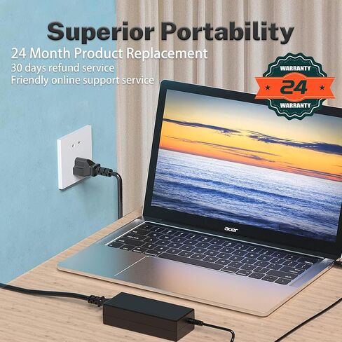 65W Aspire E5 AC Power Charger Fit for Acer Aspire E5 E5-576 A315 A315-21 N19C3 E5-575 E1 E15 N16Q2 N19C1 Aspire 3 5 M5 R3 N17C4 n17q1 A11-065N1A Laptop Adapter 5.5 * 1.7mm in Saudi Arabia