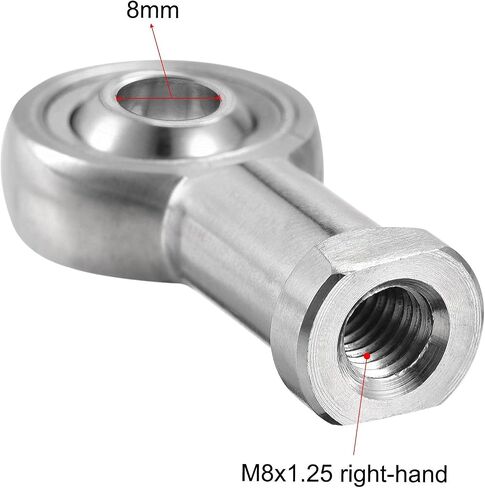 uxcell SSI10T/K Rod End Bearing 10mm Bore Stainless Steel M10x1.5 Female Thread Right Hand in Kuwait